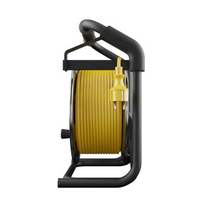 Przedłużacz bębnowy HEAVY LINE 3X1,5 40mb bęben metalowy, stałe gniazdo nieobracalne PB-HEAVY/D/K/40M/3X1,5/H07RN-F