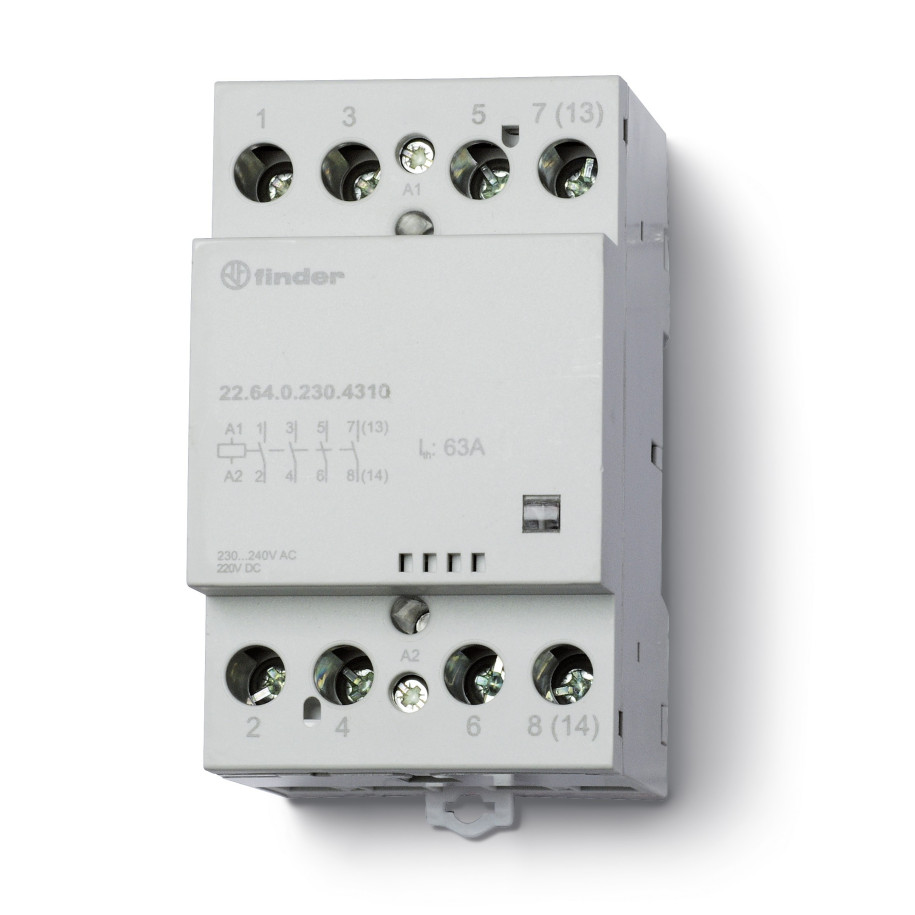 Stycznik modułowy 4Z 63A 230V AC/DC wskaźnik zadziałania 22.64.0.230.4310