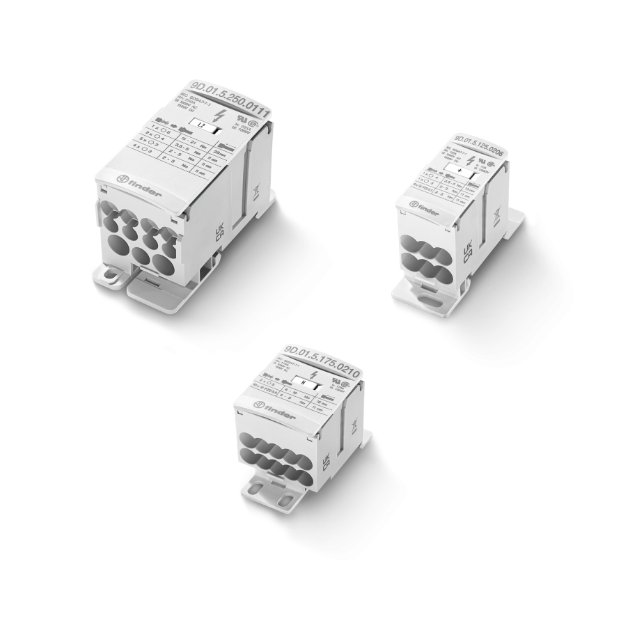 Blok rozdzielczy dystrybucyjny 125A 2x35mm2 / 6x16mm2 szary 9D.01.5.125.0206