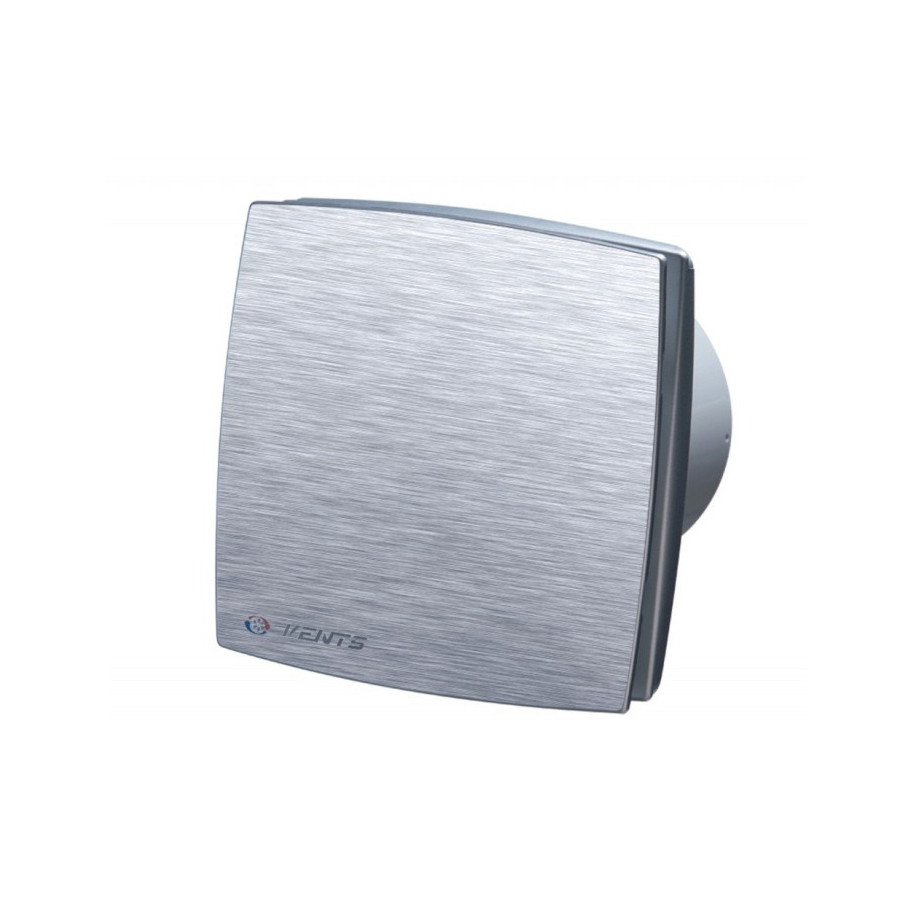 Wentylator osiowy fi 100 230V 14W 88m3/h 33dB timer szczotkowane aluminium 100LDATMET