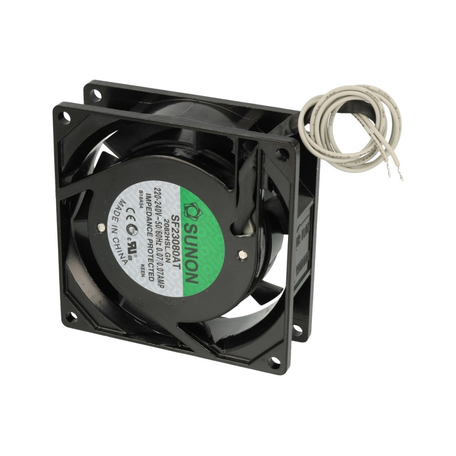 Wentylator osiowy AC 230V Sunon SF23080AT2082HBL.GN 80x80x25 łożyska kulkowe