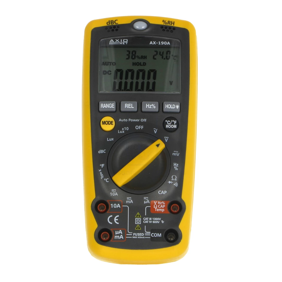 Multimetr cyfrowy AX-190A AXIOMET