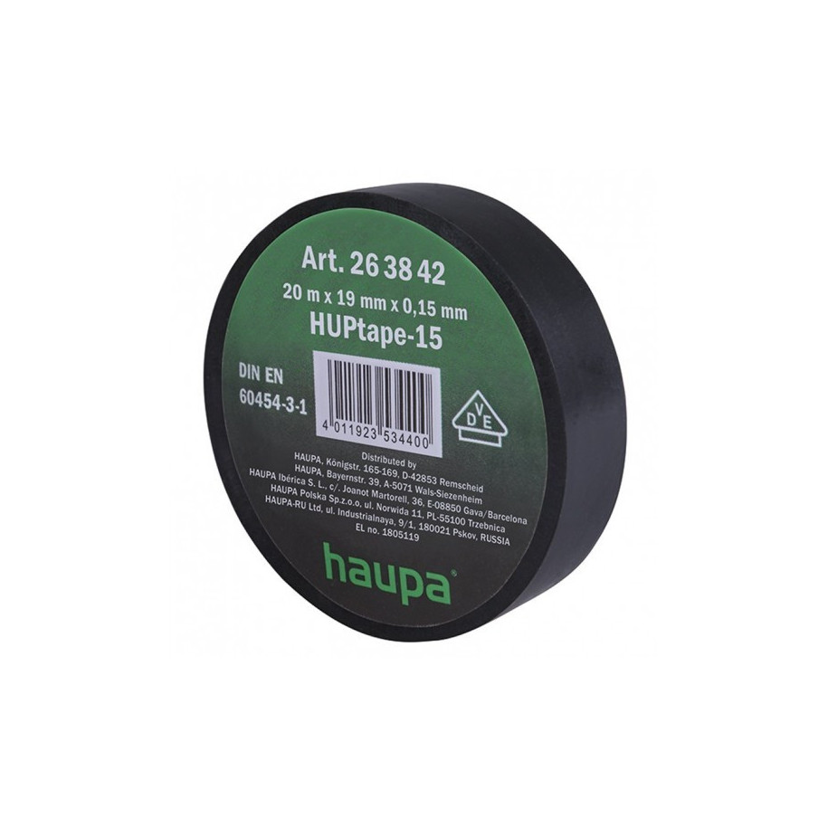Taśma izolacyjna VDE 19 mm x 20 m czarna 263842