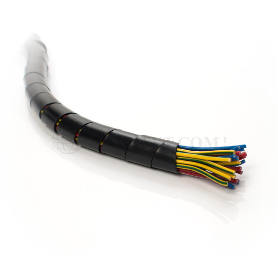 Wężyk spiralny GSTB 15 czarny 10mb