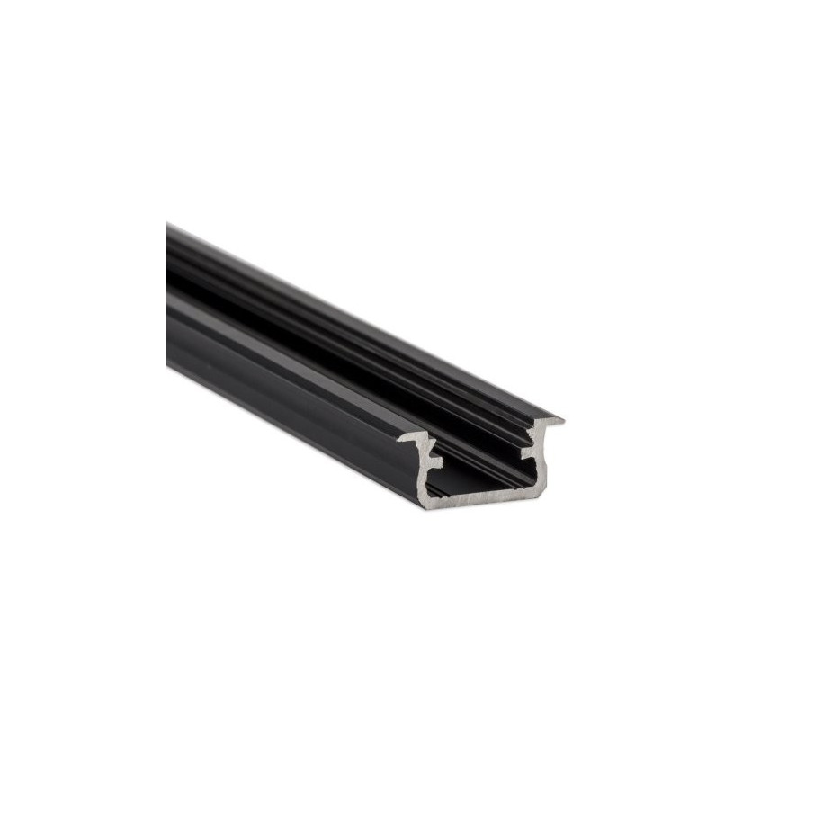 Profil aluminiowy podtynkowy do taśm LED typ B czarny 2,02m