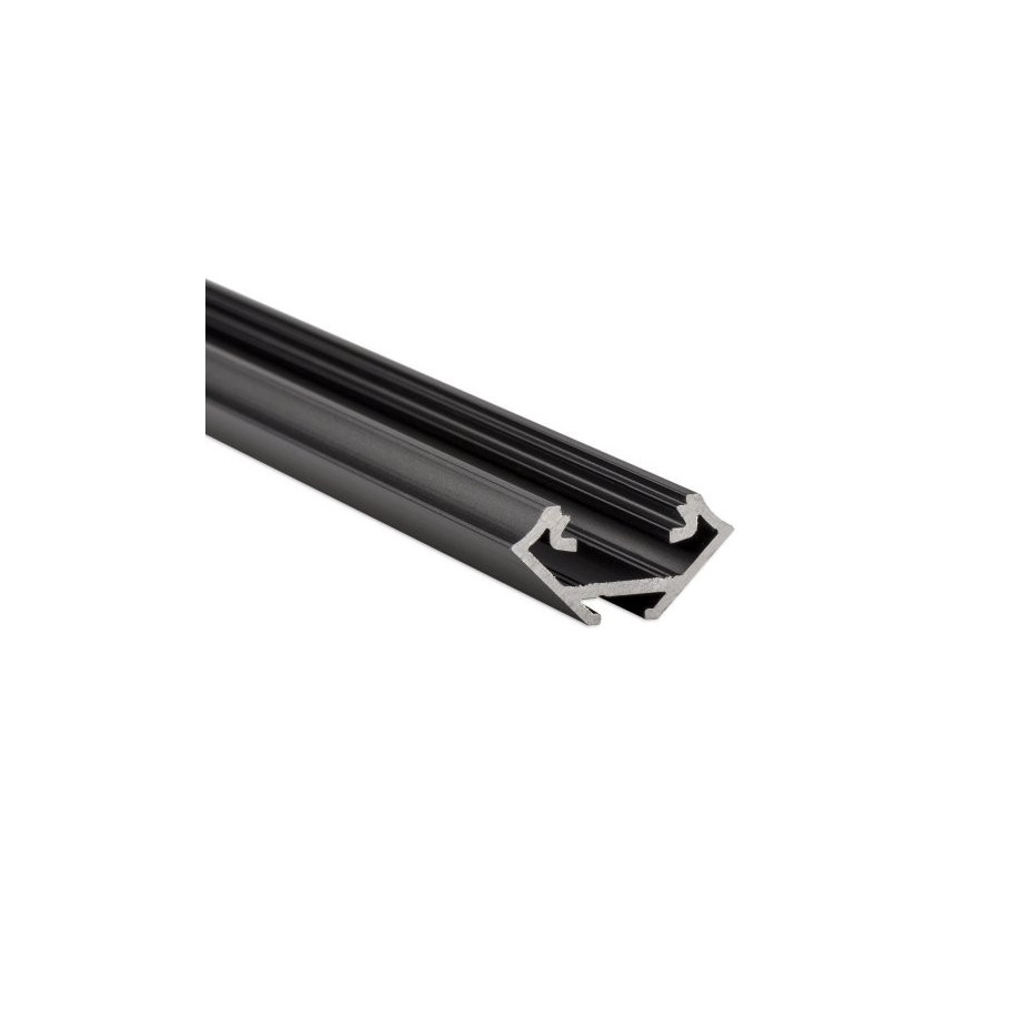 Profil aluminiowy natynkowy/rogowy do taśm LED typ C czarny 3mb