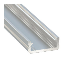 Profil aluminiowy natynkowy płaski typu D anodowany do taśmy LED 3mb
