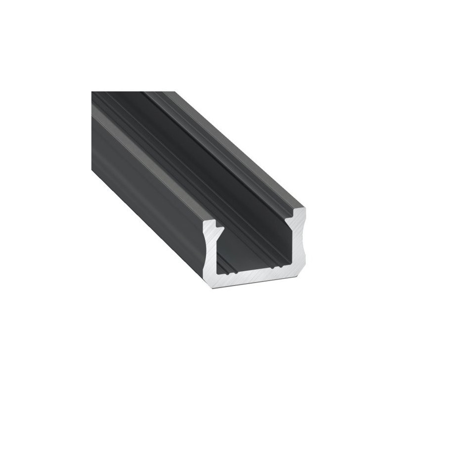 Profil aluminiowy natynkowy typu slim X czarny do taśmy LED 2mb