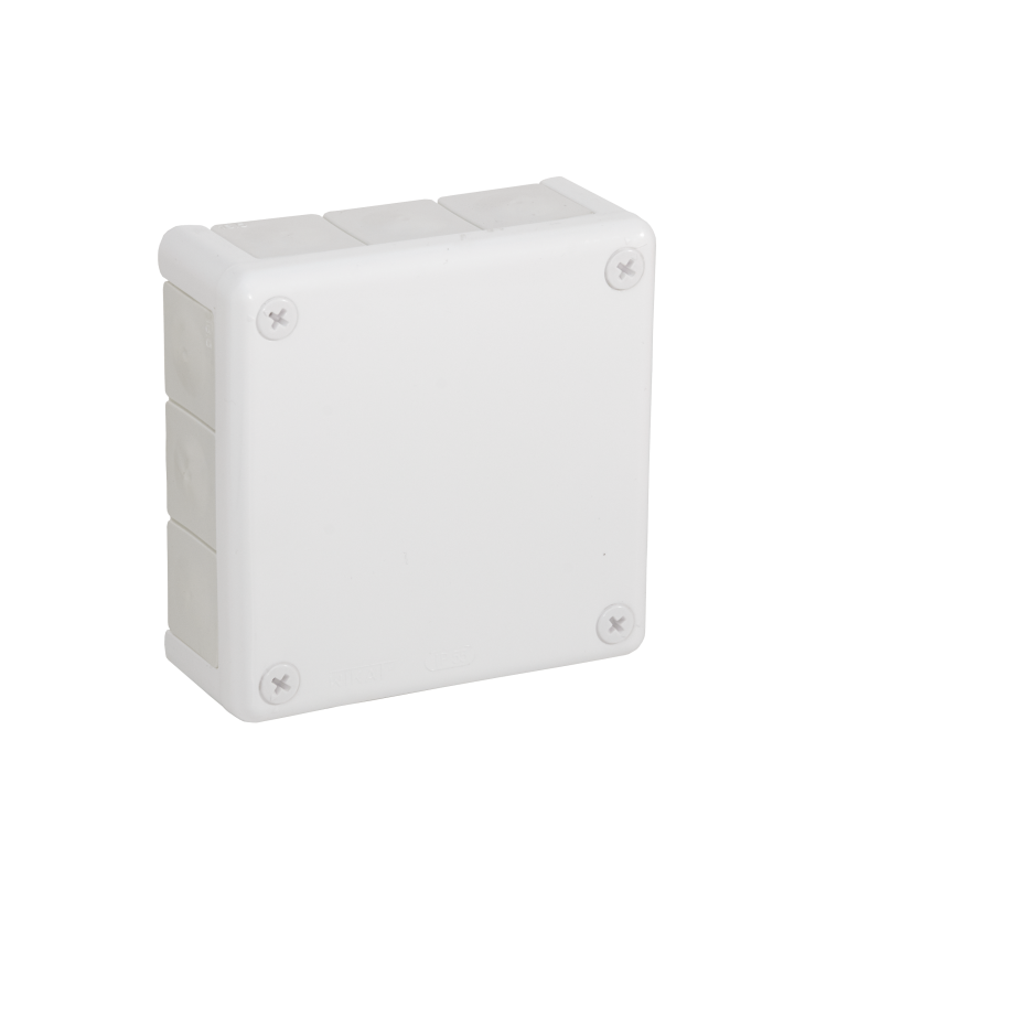 Puszka natynkowa IP55 12-wlotowa z dławikami gumowymi biała 118X118x46mm VP-51 051-01