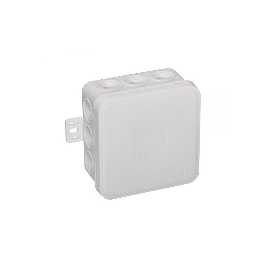 Puszka elastyczna n/t IP54 12-wlotowa typu klik 85x85x41mm 036-01 biała