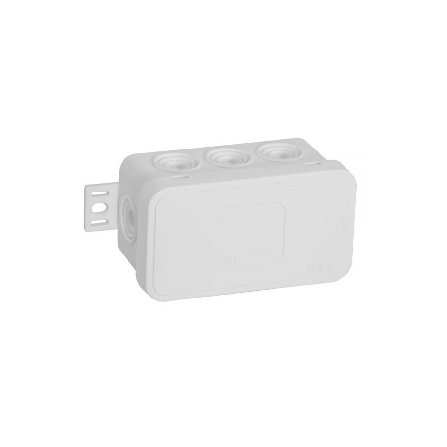 Puszka elastyczna n/t IP54 8-wlotowa typu klik 038-01 biała