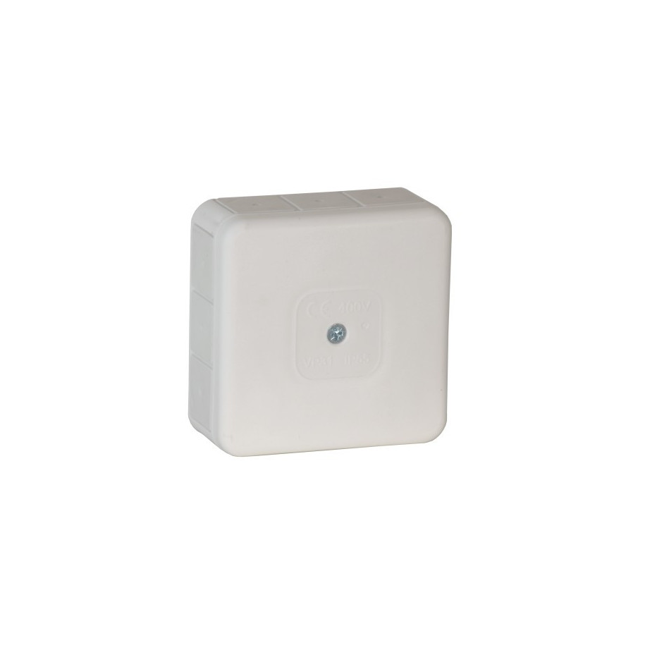 Puszka n/t instalacyjna 85x85x37 pusta biała 400V IP55 VP-31 031-01