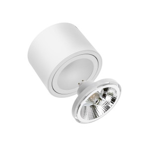 Oprawa natynkowa CHLOE AR111 GU10 250V IP20 139x100mm biała okrągła ruchoma SLIP005012