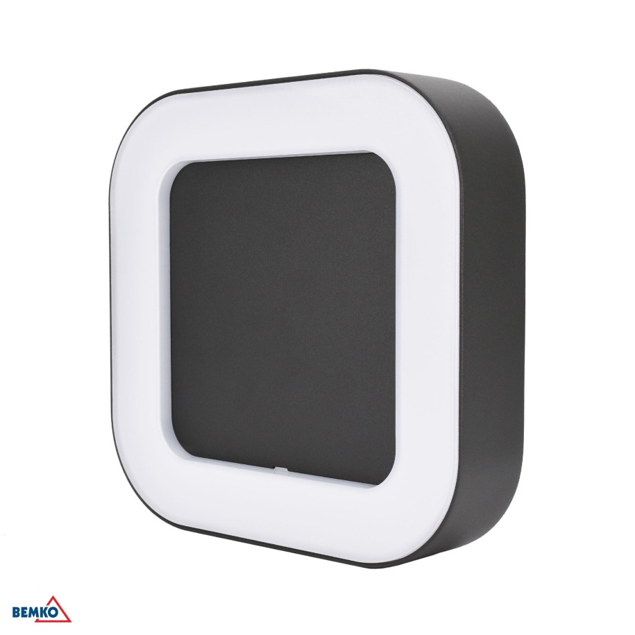 Oprawa elewacyjna VALIT 10W 4000K 850lm IP65 kwadratowa grafit C25-EL2-S-010GR-4K