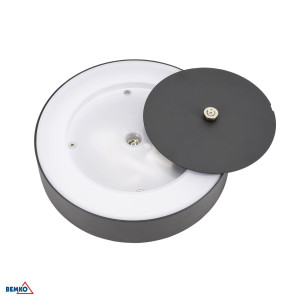 Oprawa elewacyjna VALIT 10W 4000K 850lm IP65 okrągła grafit C25-EL2-R-010GR-4K