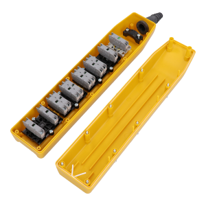 Kaseta sterownicza suwnicowa 1 przycisk bezpieczeństwa 1x START NO, 6xNO+NO/2 PKS-8\W08 Spamel