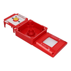 Ręczny przycisk przeciwpoż. wyłącznika prądu PWP1 (1NO,1NC) 230V, PWP1-W01-A-11-2LED7\M