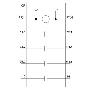 Stycznik mocy 12A 3P 24V DC 1Z 0R S00 3RT2017-1BB41
