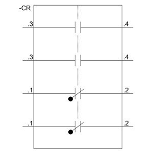 Styk pomocniczy 2Z 2R montaż czołowy S00-S0 3RH2911-1FA22
