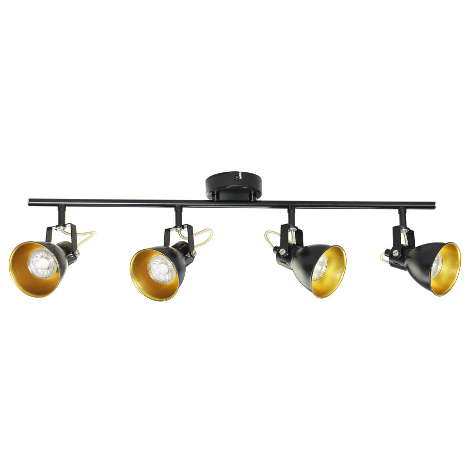Reflektor natynkowy regulowany czarno - złoty 4xGU10 max.10W FALCO 4XGU10 B/G ORO33034