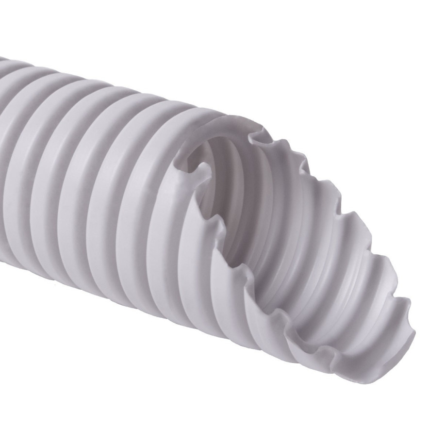 Rura giętka karbowana 25mm 50mb jasno szara MONOFLEX 1425_K50