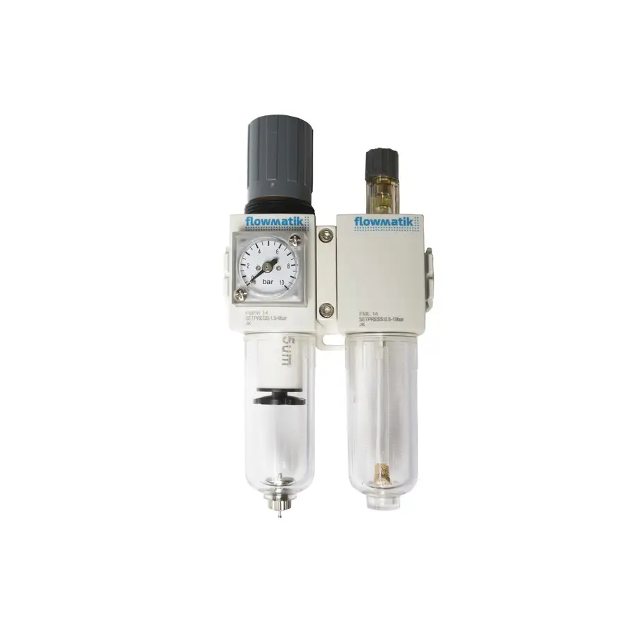 Blok przygotowania powietrza G 1/2 GW do 10 bar, regulacja 1,5-9 bar, 5 um FMB 12