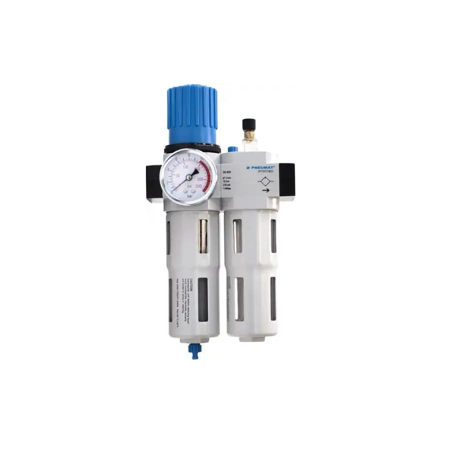 Blok przygotowania powietrza G 3/4 GW do 16 bar, regulacja 1,5-12 bar, 20 um, Flowmatik, Midi DC401A-06