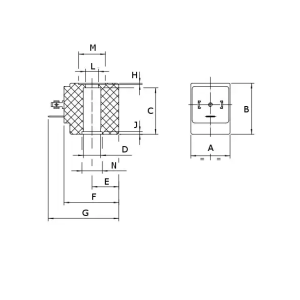 Cewka do zaworu elektromagnetycznego ODE 24V DC, 13 mm, 8W BDA08024CS