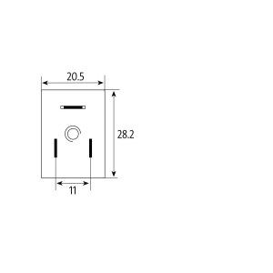 Cewka elektrozaworu 230V AC, z wtyczką z diodą LED, szerokość 22 mm, trzpień fi 9 mm MS 22050-KPL