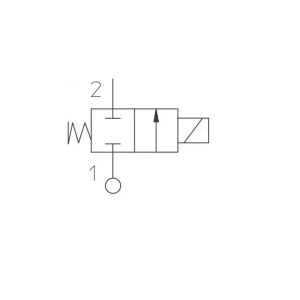 Zawór elektromagnetyczny membranowy ODE 2/2 NC 21TG2KR0V22