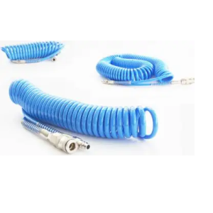 Wąż spiralny pneumatyczny 8x5 mm z szybkozłączami DN7,2 długość 10 m 8X5-10-KPL