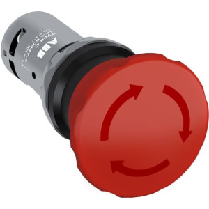 Przycisk bezpieczeństwa 1NO 1NC czerwony CE4T-10R-11 1SFA619550R1071