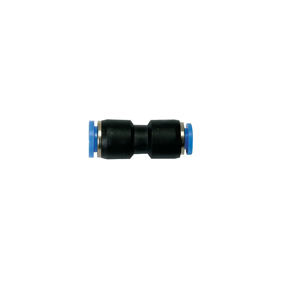 Złączka pneumatyczna redukcyjna wtykowa prosta przelotowa do węża fi 12-8 mm, tworzywo sztuczne 136.1208