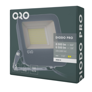 Naświetlacz LED DIODO PRO 50W 4000K 8000lm 160lm/W IP65 ORO33130