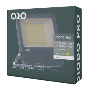 Naświetlacz LED DIODO PRO 100W 4000K 16000lm 160lm/W IP65 ORO33131