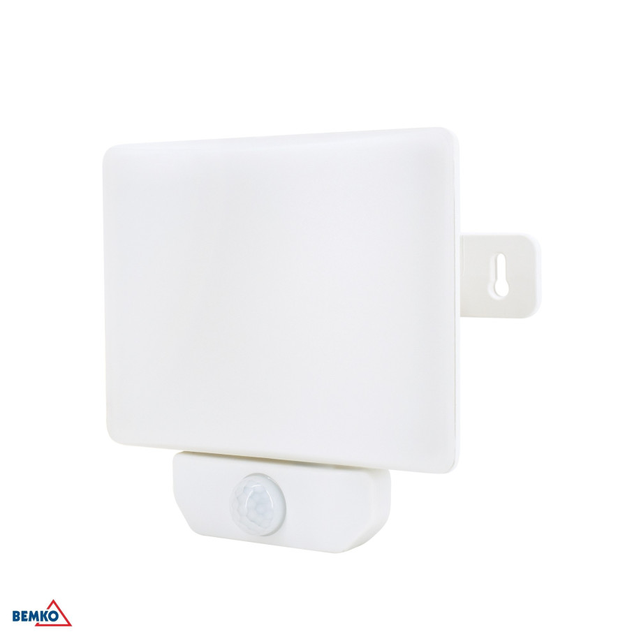 Naświetlacz LED LFX 30W 4000K 2700lm IP65 biały z czujnikiem ruchu C65-LFX-030WH-4K-PIR