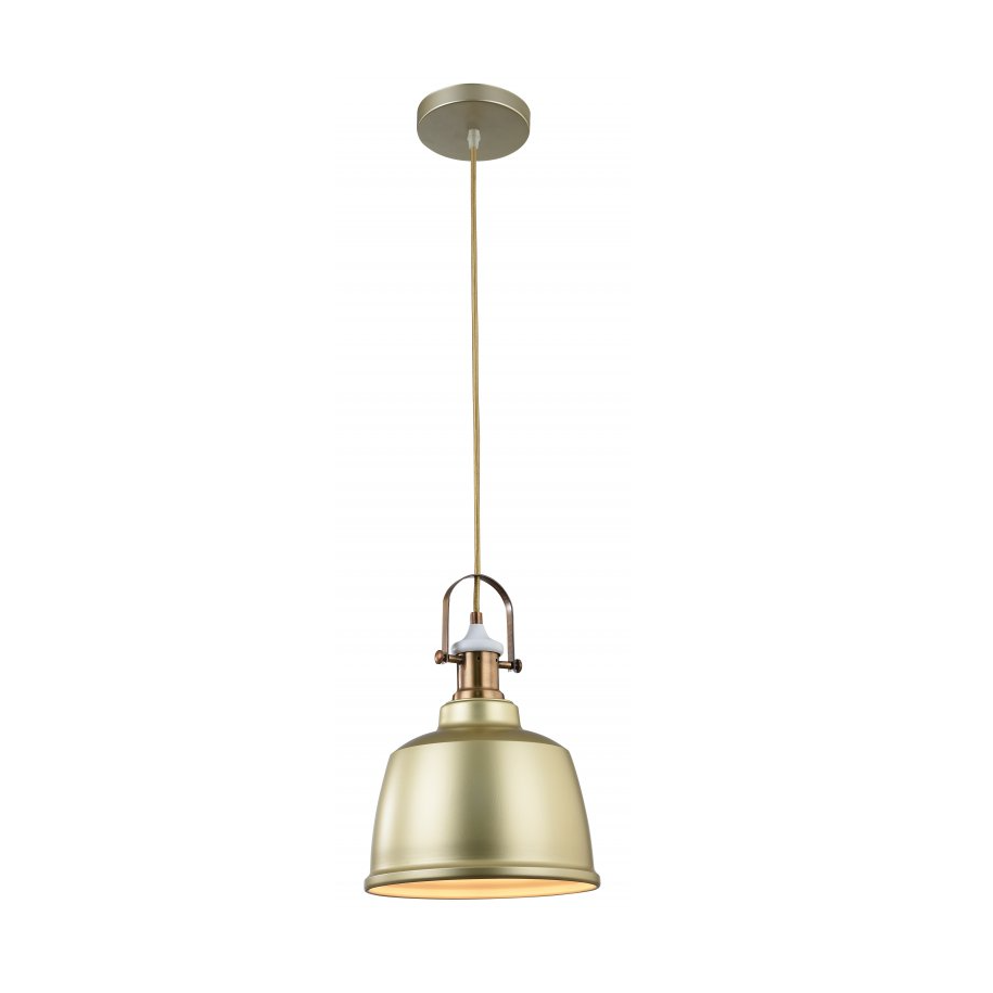 Lampa wisząca zwis 1x40W E27 kremowa/złota ZENIT OS-ZENIT-05-DEC GTV