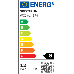 LED AR111 GU10 230V 12W COB 15st 3000K czarny Spectrum WOJ+14570