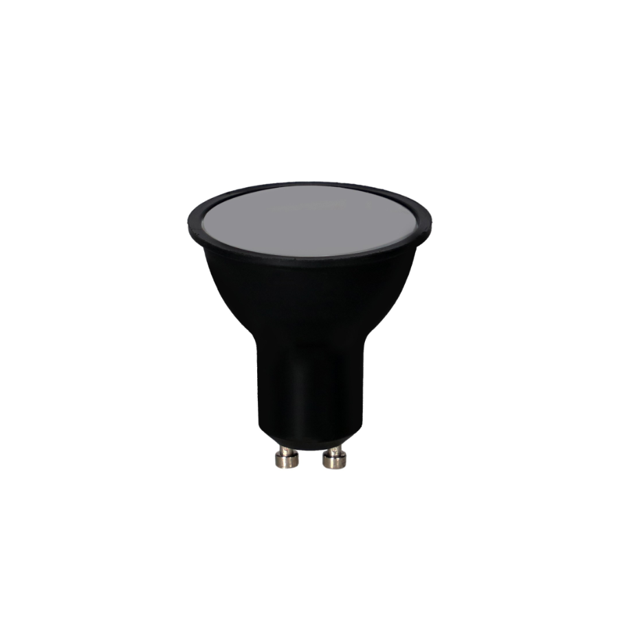 Lampa LED 6,5W GU10 520lm LED 4000K ORO-GU10-TOTO-BLACK-6,5W-DW