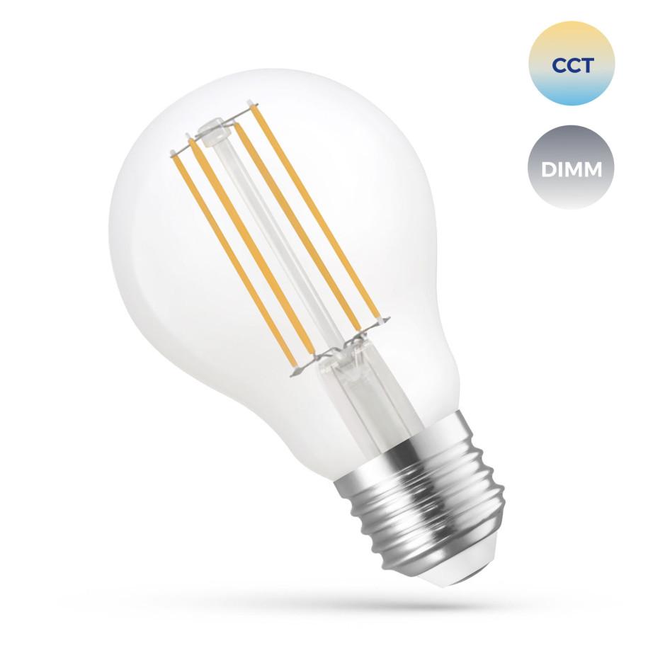 LED GLS 5W COG 230V CCT+DIM 560lm Clear Wi-Fi SMART WOJ+14418