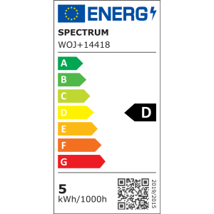 LED GLS 5W COG 230V CCT+DIM 560lm Clear Wi-Fi SMART WOJ+14418