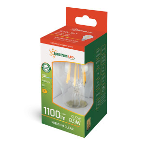 Żarówka LED GLS E-27 230V 8,5W COG 2700K CLEAR WOJ+14595