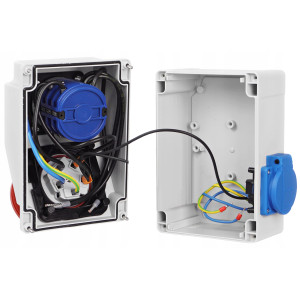 Rozdzielnica z wyłącznikiem 0-1 16A 4P + 230V RSJ01164-1