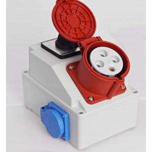 Rozdzielnica z przełącznikiem L-0-P 32A 4P + 230V RSJLP324-1