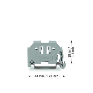 Blokada końcowa na szynę TS 35 DIN 6mm 249-116