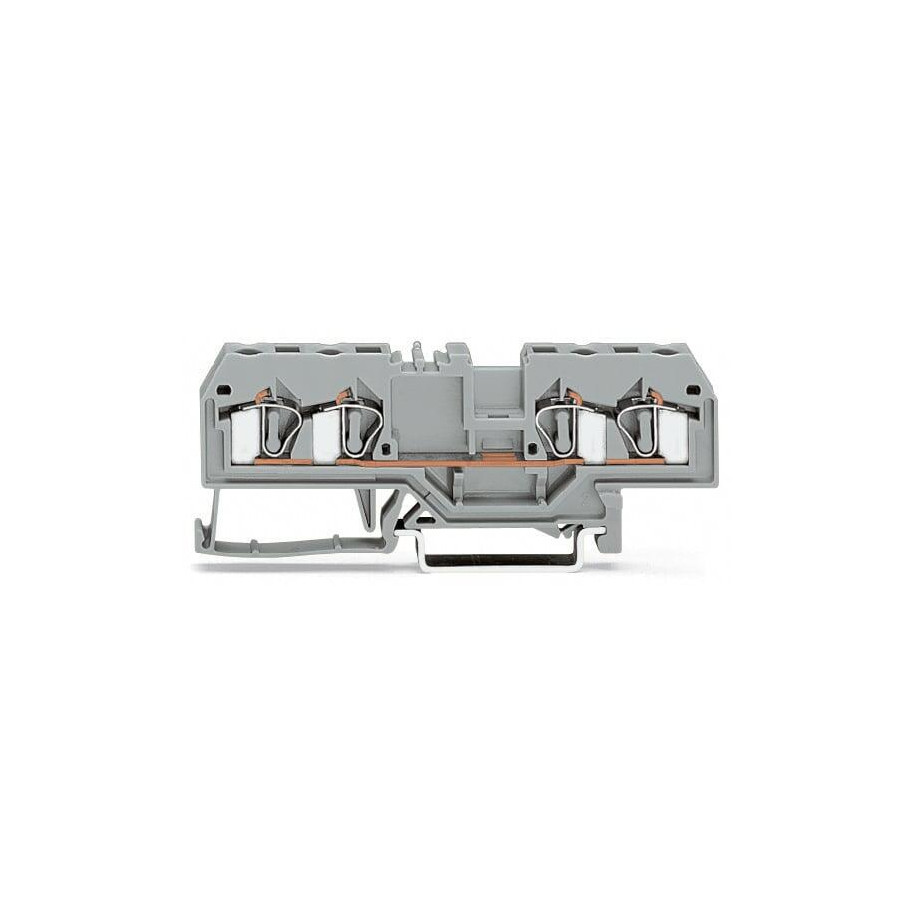 Złączka szynowa 4-przewodowa 4mm2 szara 281-652