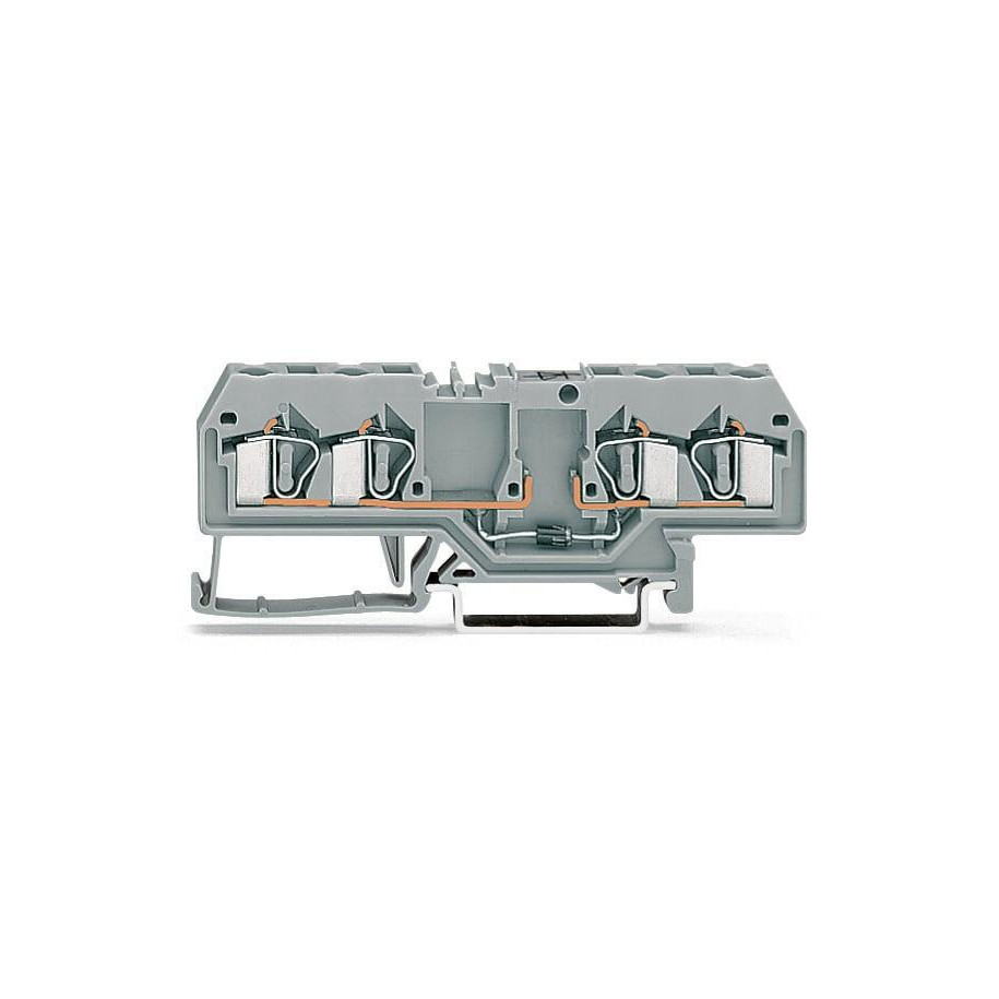 Złączka szynowa diodowa 4-przewodowa 4mm2 szara 281-665/281-400