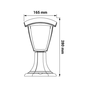 Oprawa ogrodowa stojąca LED 7W 590Lm 3000K  IP54 ORO10029