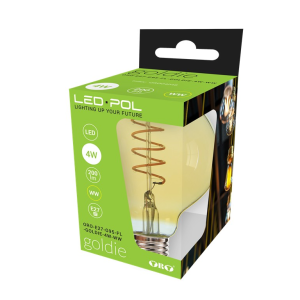 Lampa LED Filament G95 4W 200Lm 2200K 360° Fi95x142, ORO-E27-G95-FL-GOLDIE-4W-WW  ORO04048