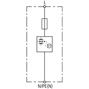 Ogranicznik przepięć B Typ 1 1P 25kA 1,5kV ( z wbudowanym bezpiecznikiem) DEHNvenCI 255 961200